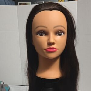 Cosmetology  Hair Mannequin Womens Head Brown Hair